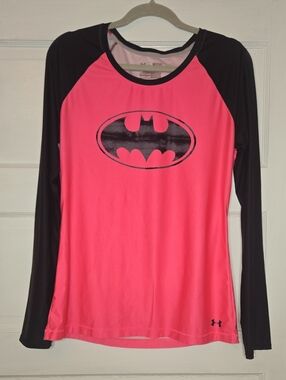 Under Armour Batman Graphic Long Sleeve Pink & Black_123
